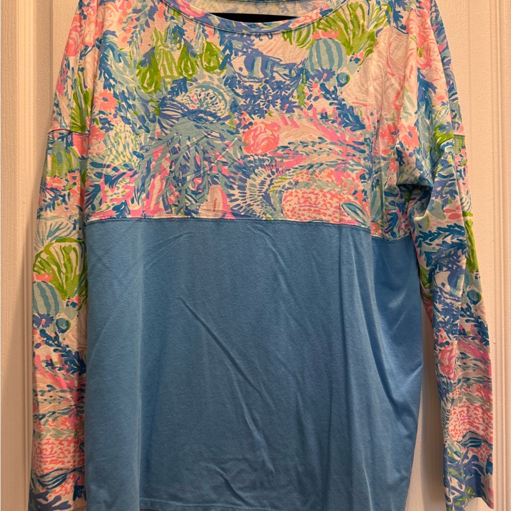 Lilly Pulitzer Finn Top- Multi Sink or Swim" Small